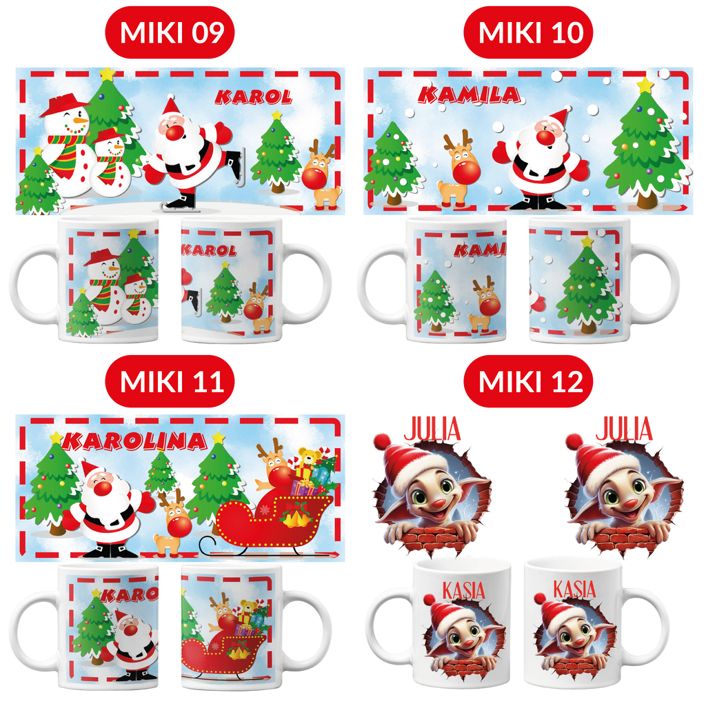 KUBEK NA ŚWIĘTA PREZENT POD CHOINKĘ Z IMIENIEM