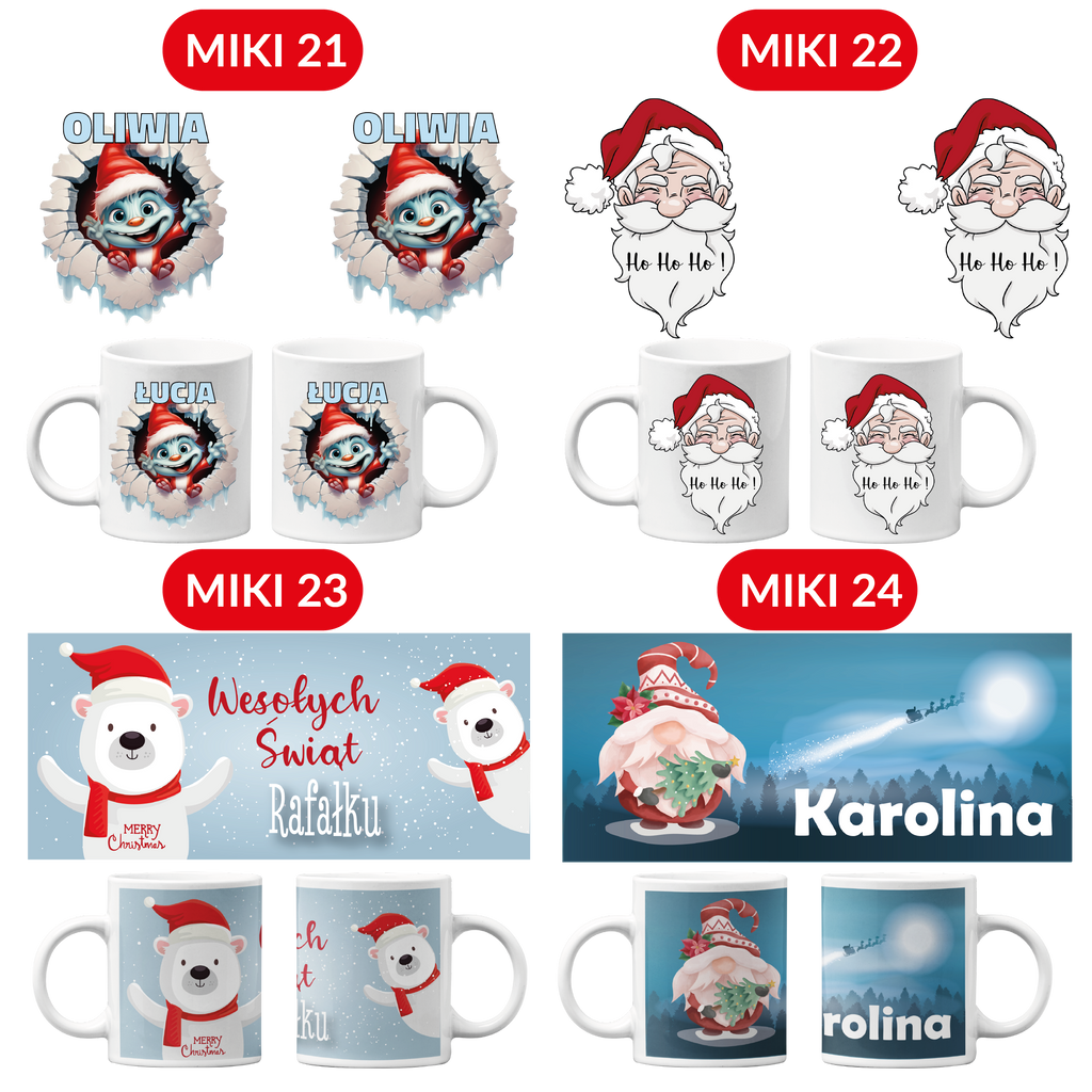 KUBEK NA ŚWIĘTA PREZENT POD CHOINKĘ Z IMIENIEM