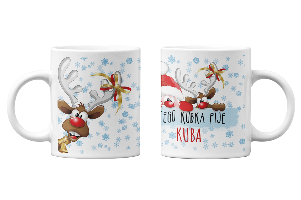 KUBEK NA ŚWIĘTA PREZENT POD CHOINKĘ Z IMIENIEM